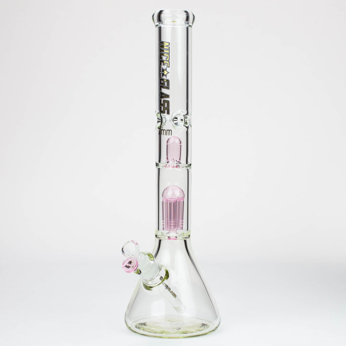 NG | 18 inch 6-Arm Perc & Splash Guard Beaker [G607-7] Glass Bong High-End Brands Glass PINK