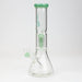 12" Genie-Tree arms color accented glass water bong Beaker Bong ONE Jade Green
