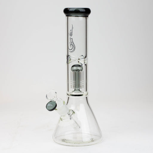 12" Genie-Tree arms color accented glass water bong Beaker Bong ONE T-Black