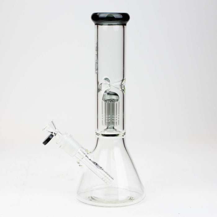 12" Genie-Tree arms color accented glass water bong Beaker Bong ONE