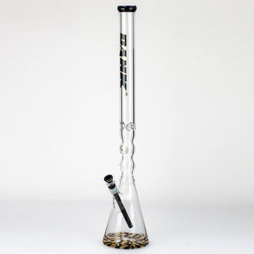 DANK | 29" Curved Tube Beaker Bong – Thick 7mm Borosilicate Glass Glass Bong Smoking Cat Distribution Black