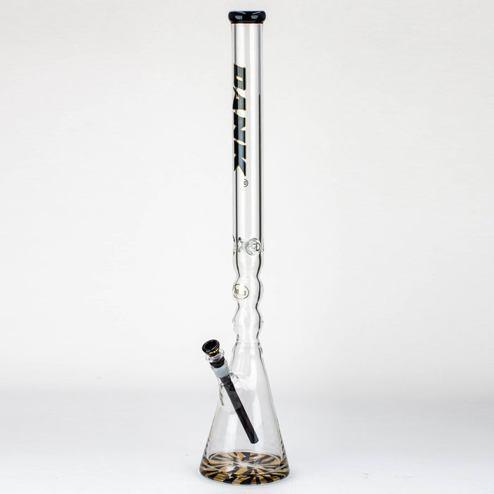 DANK | 29" Curved Tube Beaker Bong – Thick 7mm Borosilicate Glass Glass Bong Smoking Cat Distribution Black