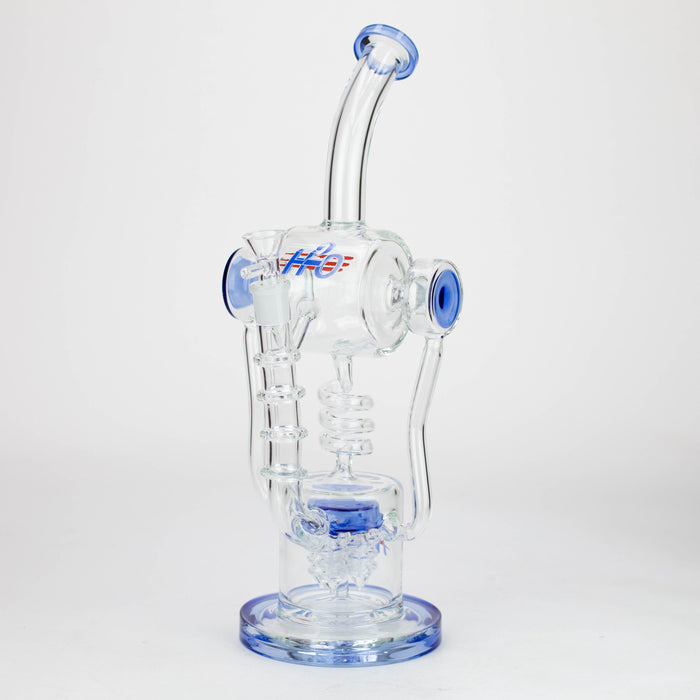 H2O | 14" glass water bong [H2O-5022] Glass Bong Canadian Distributor Blue