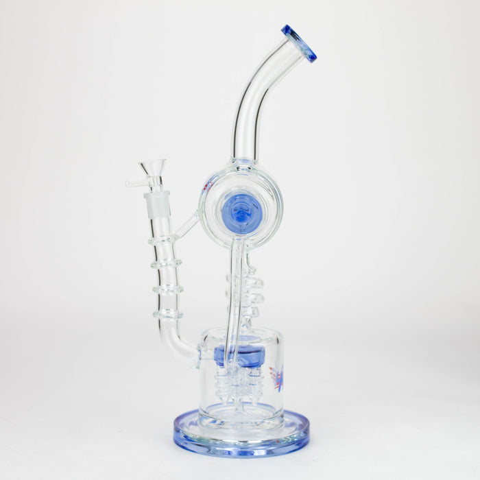 H2O | 14" glass water bong [H2O-5022] Glass Bong Canadian Distributor