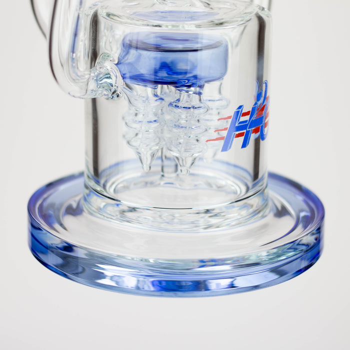 H2O | 14" glass water bong [H2O-5022] Glass Bong Canadian Distributor
