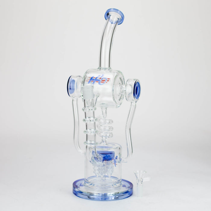 H2O | 14" glass water bong [H2O-5022] Glass Bong Canadian Distributor