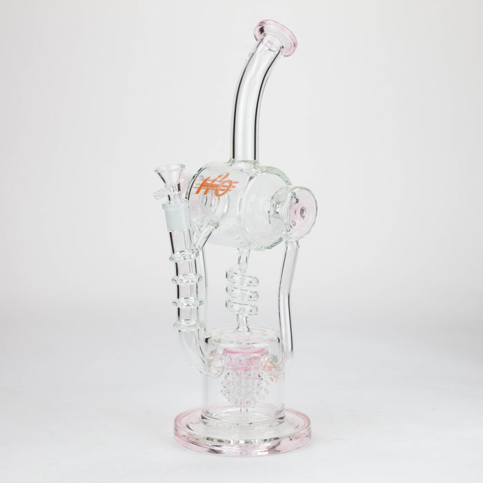 H2O | 14" glass water bong [H2O-5022] Glass Bong Canadian Distributor Pink