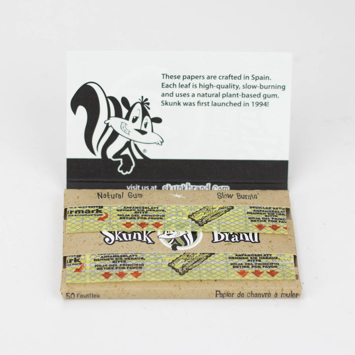 [4 Pack Bundle] Skunk Brand Hemp Rolling Papers Single Wide