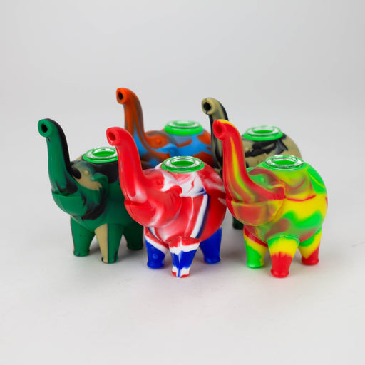 Fortune | 4.5"Silicone Elephant hand pipe-Assorted Silicone Pipe Super Supplys Inc