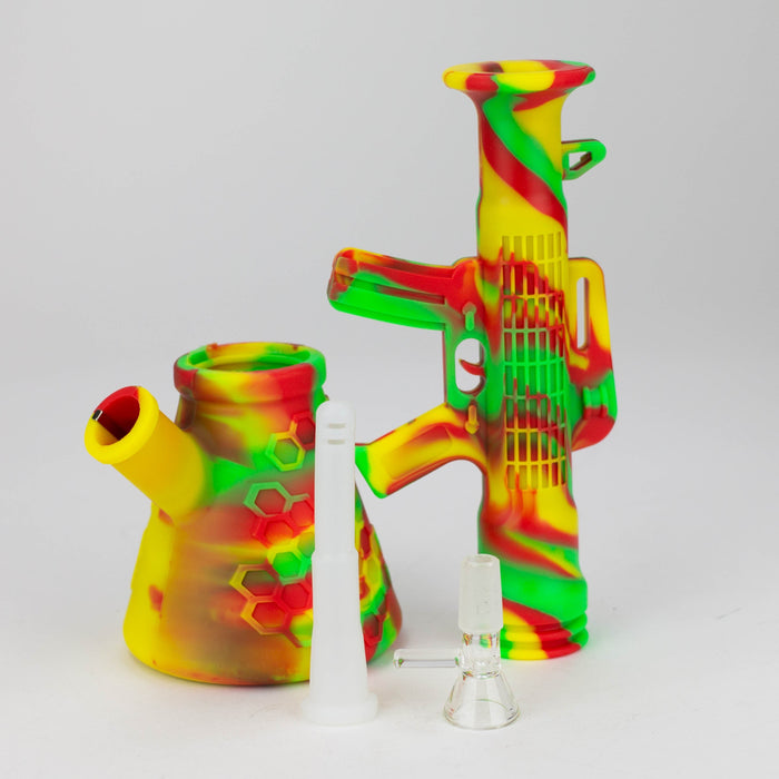 Fortune | 11-½" Silicone AK-47 Bong-Assorted Resin · Silicone · Plastic Bong Super Supplys Inc