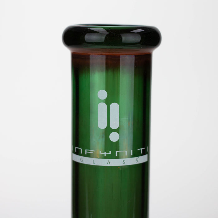 Infyniti |12' Green tube glass water bong Beaker Bong ONE