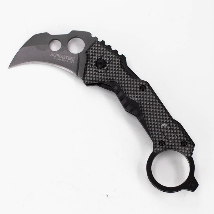 ALPHASTEEL | 7" Folding pocket knife [DA46]