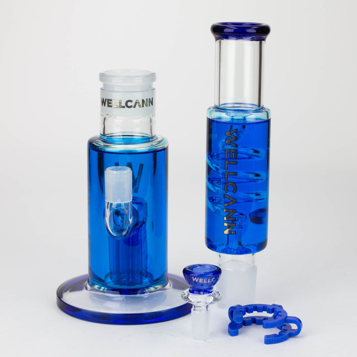 WELLCANN | 15" Glycerine Detachable Glass Bong [502]