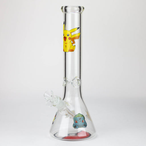 13.5" Cartoon 7 mm glass water beaker bong-Graphic PM v2 Glass Bong Northern Aurora Trading Ltd