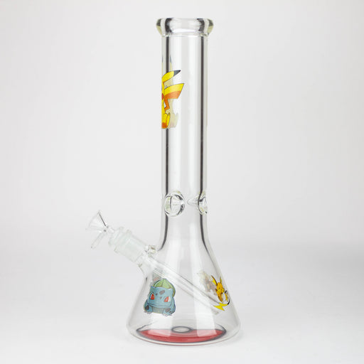 13.5" Cartoon 7 mm glass water beaker bong-Graphic PM v2 Glass Bong Northern Aurora Trading Ltd