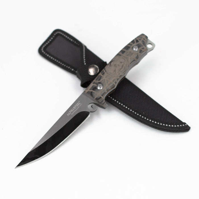 ALPHASTEEL | 8" Full Tang Fixed Blade Hunting Knives [MOD5]