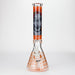 15.5" 9 mm Graphic glass water bong [GBT2117] Glass Bong ONE