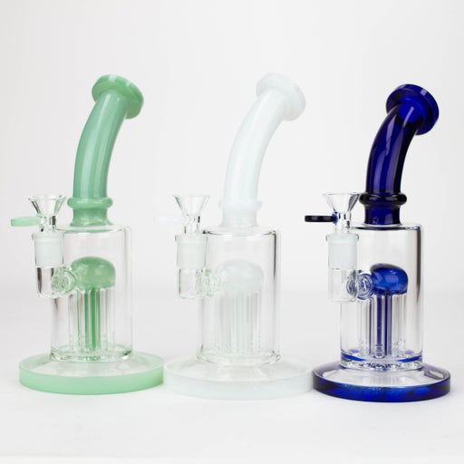 8.5" 8arms perc Glass Bubbler [G31012] Glass Bong Purple Haze Smoke Inc
