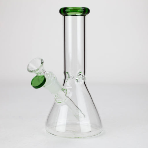8" Glass beaker water bongs [G23177] Glass Bong Purple Haze Smoke Inc Green