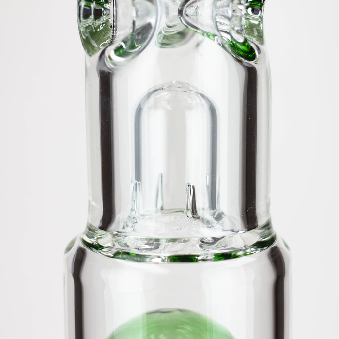 24.5" Dual 8 arms perc, with splash guard 7mm glass water bong [G11124]