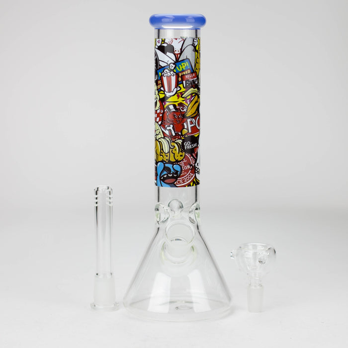9.8" Cartoon glass water bong [C4114-93]