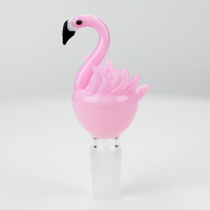 Pink Flamingo Glass Bowl [LM16]