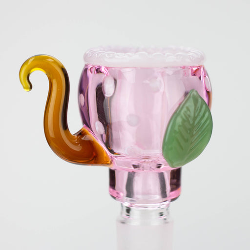 Pink Flower Glass Bowl [LM22] Bowl · Popper Canadian Distributor