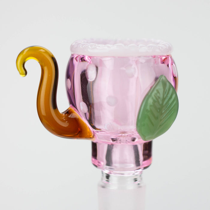 Pink Flower Glass Bowl [LM22]