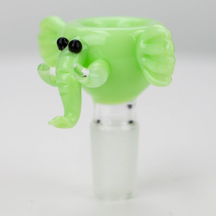 Milky Green Elephant Glass Bowl [LM23] Bowl · Popper Canadian Distributor