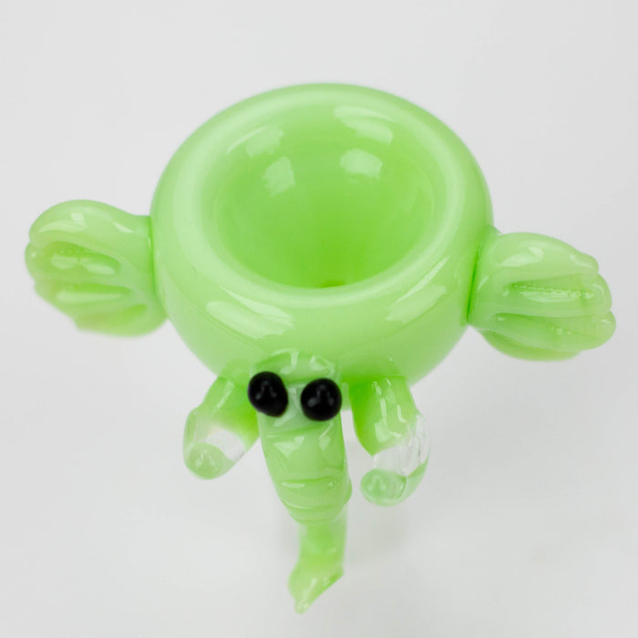 Milky Green Elephant Glass Bowl [LM23]