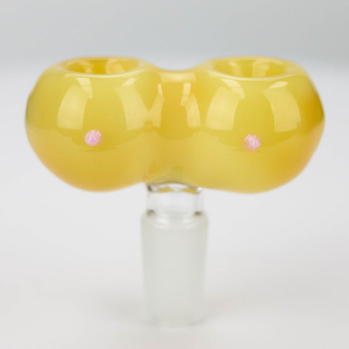 Color Boobs design Glass Dual Bowl