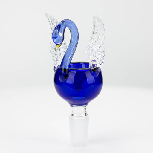 Swan Blue Glass Bowl [LM27] Bowl · Popper Canadian Distributor