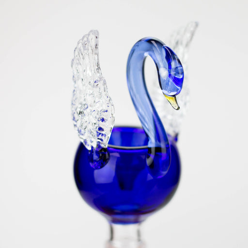 Swan Blue Glass Bowl [LM27] Bowl · Popper Canadian Distributor