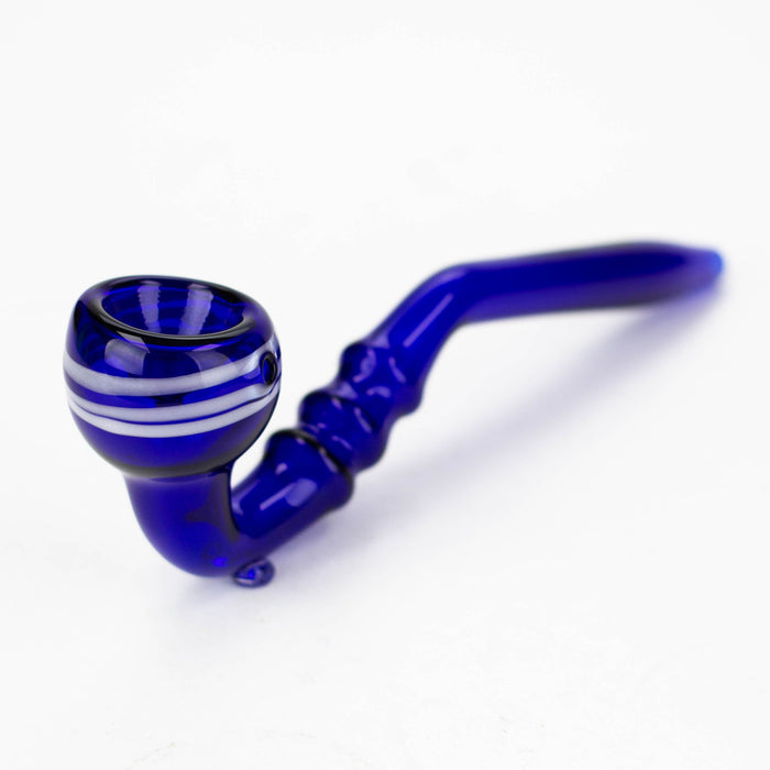 8" Gandalf blue color glass hand pipe pack of 2