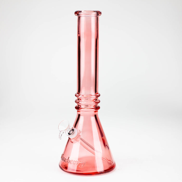 12" Blueberry colored soft glass water bong