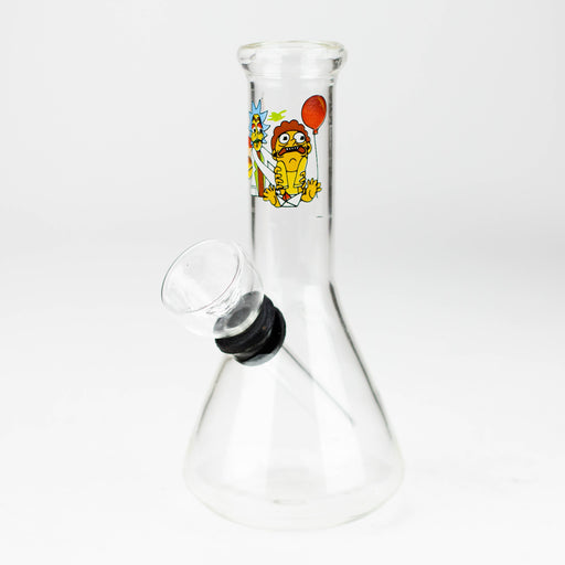 5" Conical Decal Bong - Assorted Decal design Glass Bong JJ Distribution