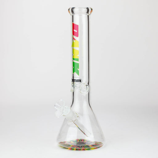 DANK | 14" 7mm Beaker Bong with Colour Bottom Glass Bong Northern Aurora Trading Ltd
