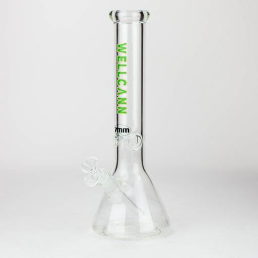 WellCann | 14" 7mm Beaker glass Bong Glass Bong Northern Aurora Trading Ltd Green