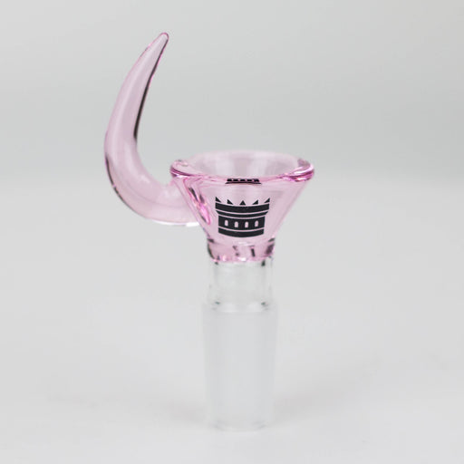 Castle Glassworks | Bowl – Horn Tab Bowl · Popper Castle Glassworks Pink