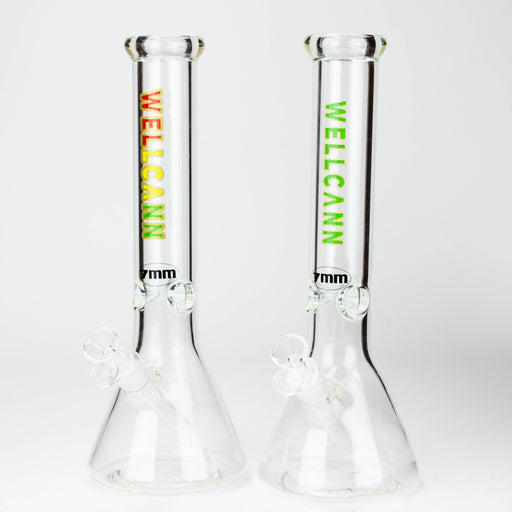 WellCann | 14" 7mm Beaker glass Bong Glass Bong Northern Aurora Trading Ltd