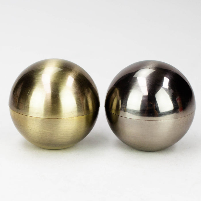 2" Ball Shape Metal Grinder 3 Layers Box of 6 [GZ6281] Display Pack 777 Smoke