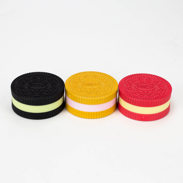 COOKIE HERB GRINDER 2 LAYER Display of 24 Display Pack NIBO Distribution