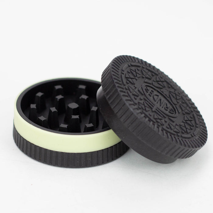 COOKIE HERB GRINDER 2 LAYER Display of 24 Display Pack NIBO Distribution
