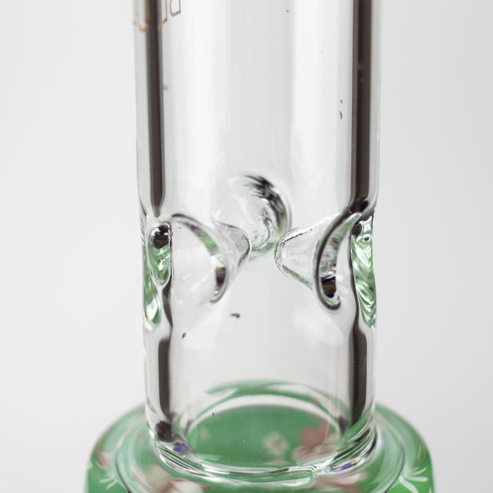BLO | 13" Flower decal glass bong Glass Bong BANKA