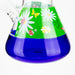 BLO | 13" Flower decal glass bong Glass Bong BANKA