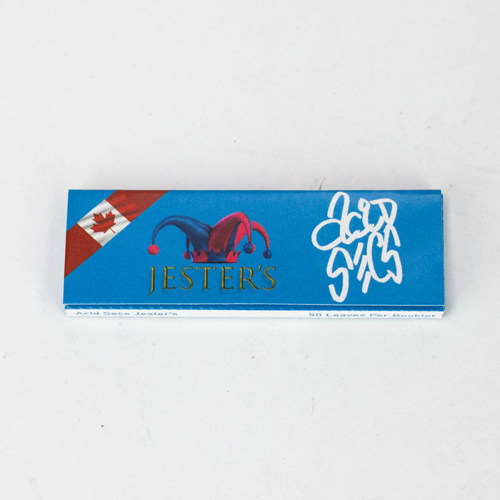 Acid Secs | Ultra thin rice Jester's Rolling Papers 1 - 1/4" Size Acid Secs Productions Inc.