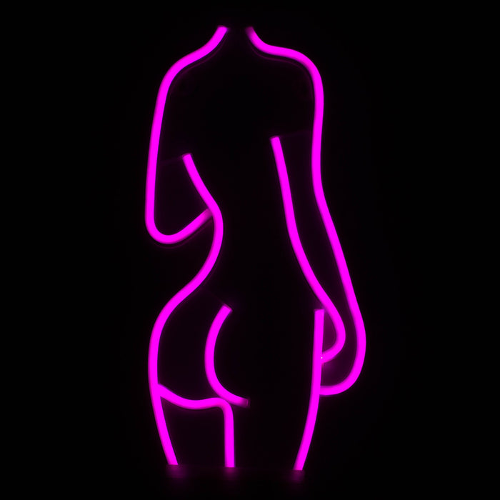 LED Neon Decoration Signs - Sexy Collections Flag · Sign JJ Distribution Lady Body (16" x 8")