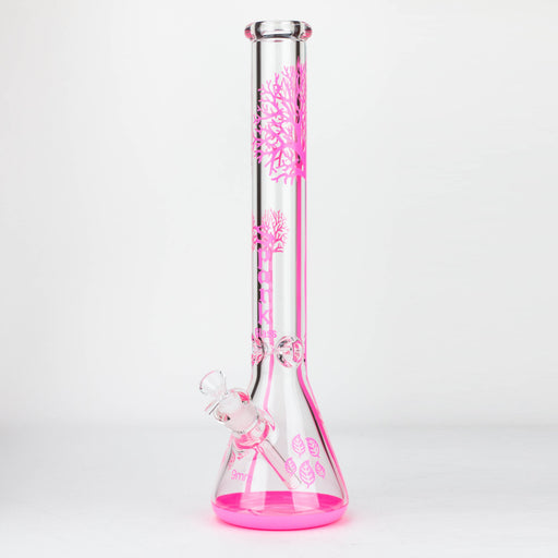 Spark | 18" Tree of life 9 mm glass water bong Beaker Bong ONE Pink