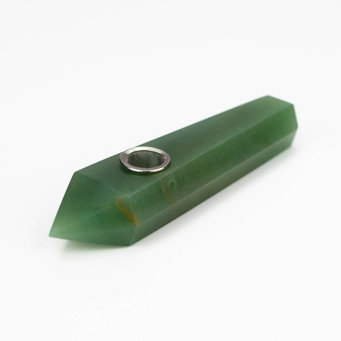 Acid Secs | Green Adventurine Crystal Pipe with Choke