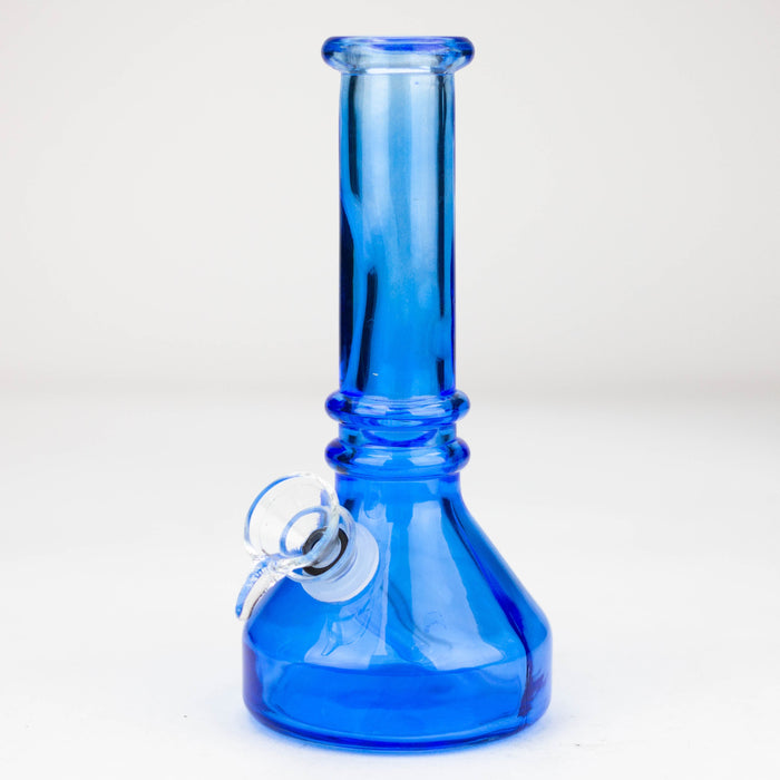 6" heavy color soft glass water bong